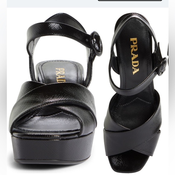 Prada crisscross platform sandal - Picture 5 of 15